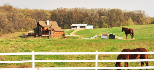 Vinyl 3 rail PVC ranch style fence